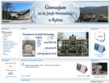 Tablet Screenshot of gimnazjum.rytro.pl